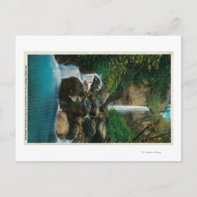 McCord Creed Falls on Columbia River Postcard (Front)