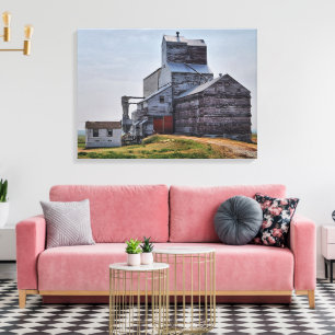 McCord Grain Elevator Stretch Canvas Print