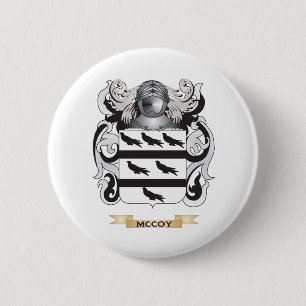 McCoy Coat of Arms (Family Crest) 6 Cm Round Badge
