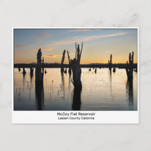 McCoy Flat Reservoir Lassen County California Postcard