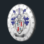 McCracken Family Crest Coat of Arms Dartboard<br><div class="desc">McCracken family crest and Scottish McCracken coat of arms. For men with the McCracken surname,  and for women with the McCracken last name. Click 'McCracken Family Crest' to see all our designs featuring the McCracken family name.</div>