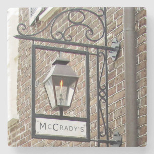 McCrady's Restaurant Charleston, SC. Marble Stone Coaster
