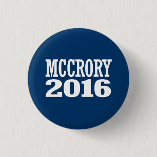 McCrory - Pat McCrory 2016 3 Cm Round Badge