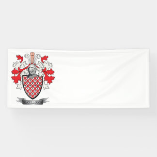 McCulloch Family Crest Coat of Arms Banner