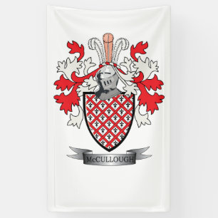 McCulloch Family Crest Coat of Arms Banner