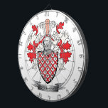 McCulloch Family Crest Coat of Arms Dartboard<br><div class="desc">McCulloch family crest and Scottish McCulloch coat of arms. For men with the McCulloch surname,  and for women with the McCulloch last name. Click on our store: 'McCulloch Family Crest' to see all our designs featuring the McCulloch family name.</div>