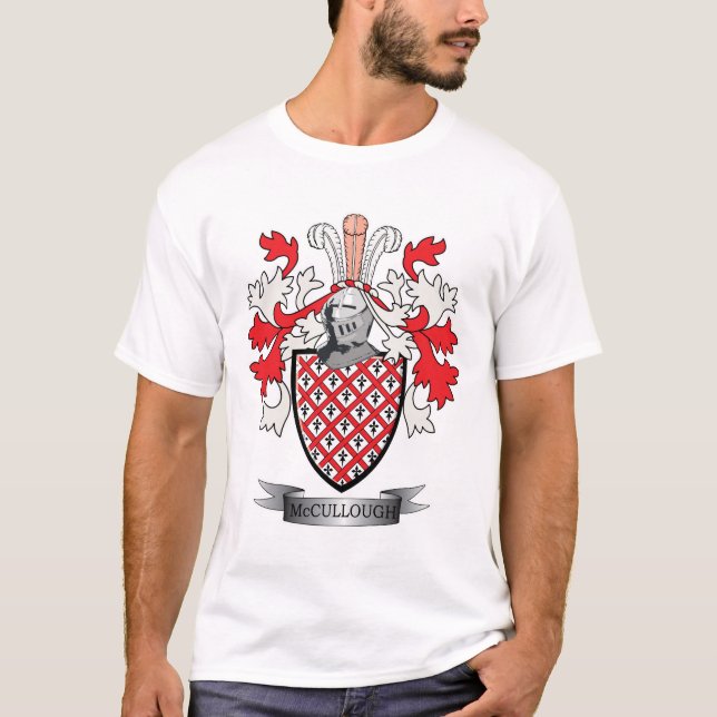 McCulloch Family Crest Coat of Arms T-Shirt (Front)