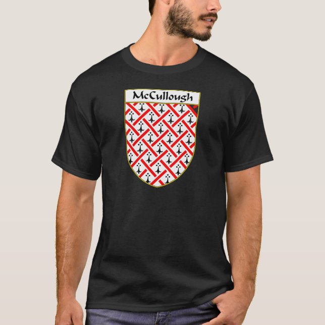 McCullough Coat of Arms/Family Crest T-Shirt (Front)