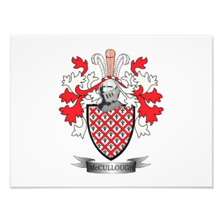 McCullough Family Crest Coat of Arms Photo Print