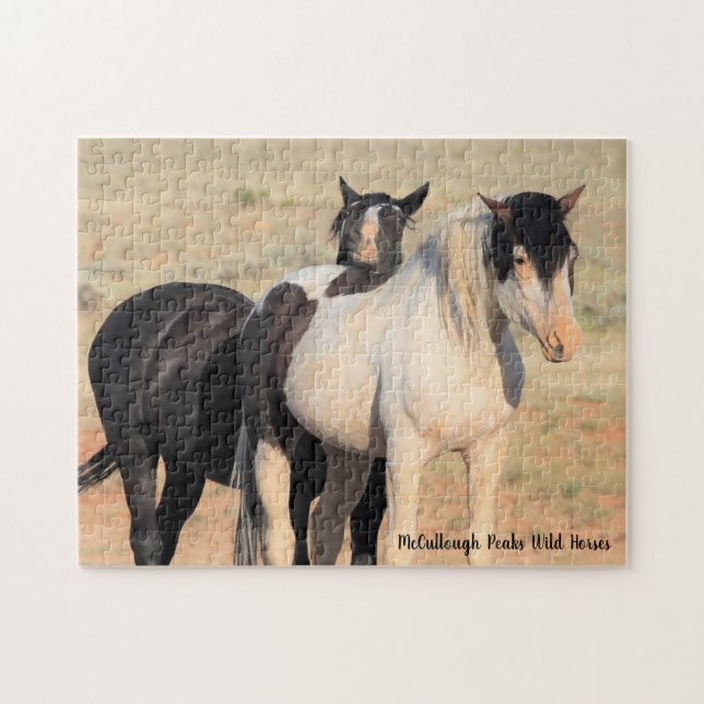 McCullough Peaks Wild Horses Jigsaw Puzzle (Horizontal)