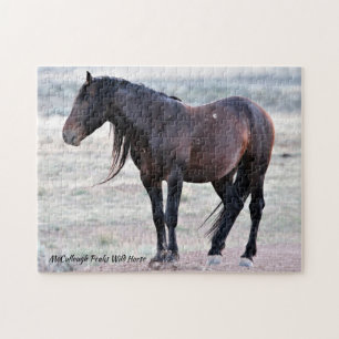 McCullough Peaks Wild Horses Jigsaw Puzzle