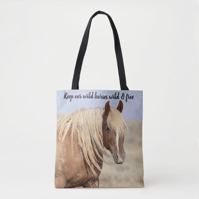 McCullough Peaks Wild Horses Tote Bag (Front)