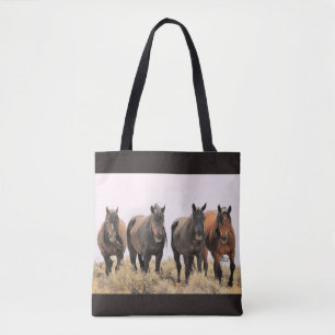 McCullough Peaks Wild Horses Tote Bag