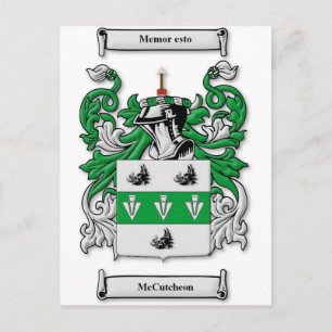 McCutcheon Coat of Arms Postcard
