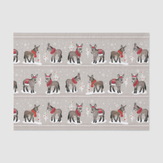 MCD Winter Donkeys Tissue Paper