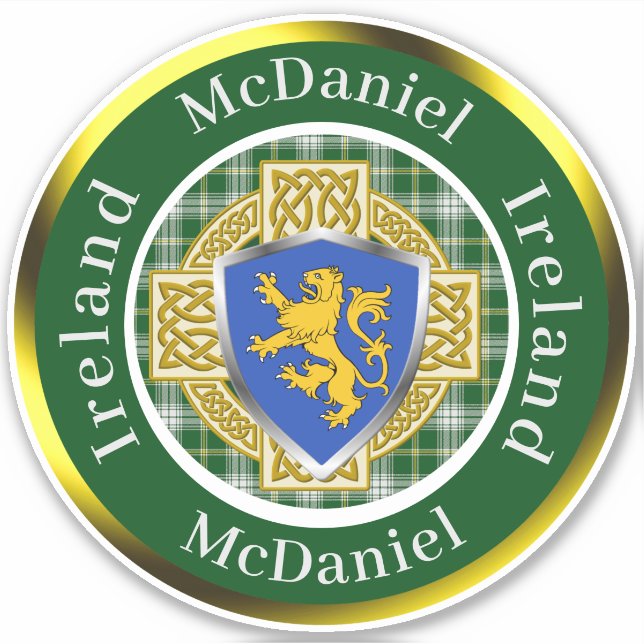 McDaniel Shield & Celtic Cross Personalised (Front)