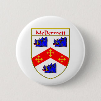 McDermott Coat of Arms/Family Crest 6 Cm Round Badge