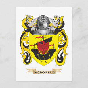 McDonald Coat of Arms (Family Crest) Postcard