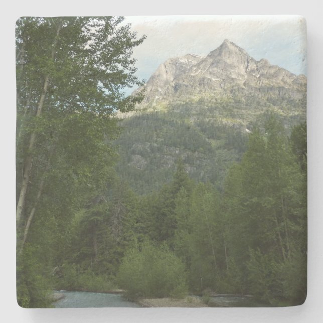 McDonald Creek at Glacier National Park Stone Coaster (Front)