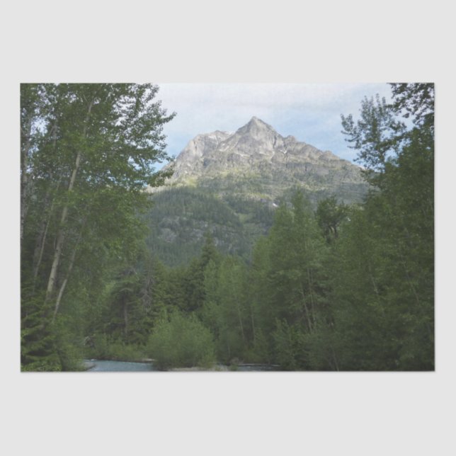 McDonald Creek at Glacier National Park Tissue Paper (Front)