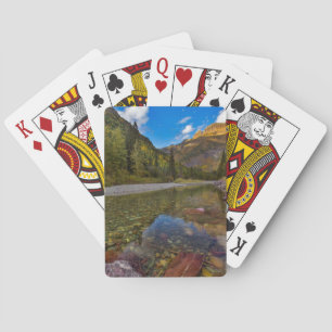 McDonald Creek in autumn with Garden Wall Playing Cards
