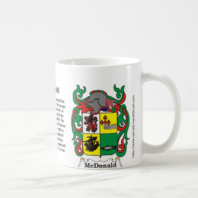 McDonald Family Crest on a mug (Right)