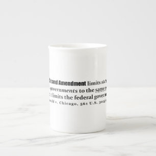 McDonald v. Chicago, 561 U.S. 3025 (2010) Bone China Mug