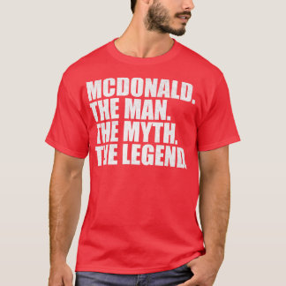 McdonaldMcdonald Family name Mcdonald last Name Mc T-Shirt
