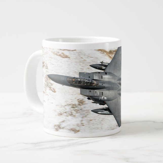 McDonnell Douglas F-15 Eagle Large Coffee Mug (Front Left)