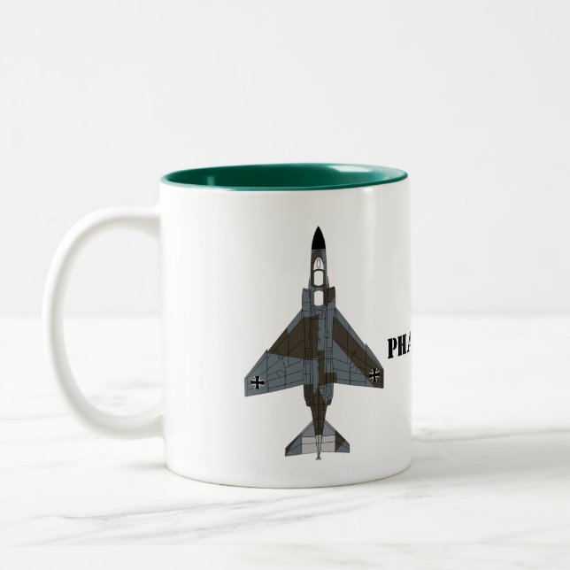 McDonnell Douglas F-4 Phantom II (Luftwaffe) Two-Tone Coffee Mug (Left)