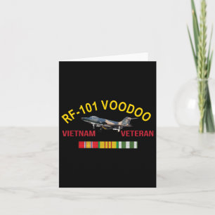 Mcdonnell F-101 Voodoo Vietnam Veteran Rf-101 Vood Card