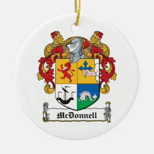 McDonnell Family Crest Ceramic Tree Decoration
