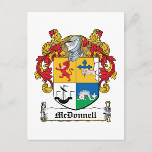 McDonnell Family Crest Postcard