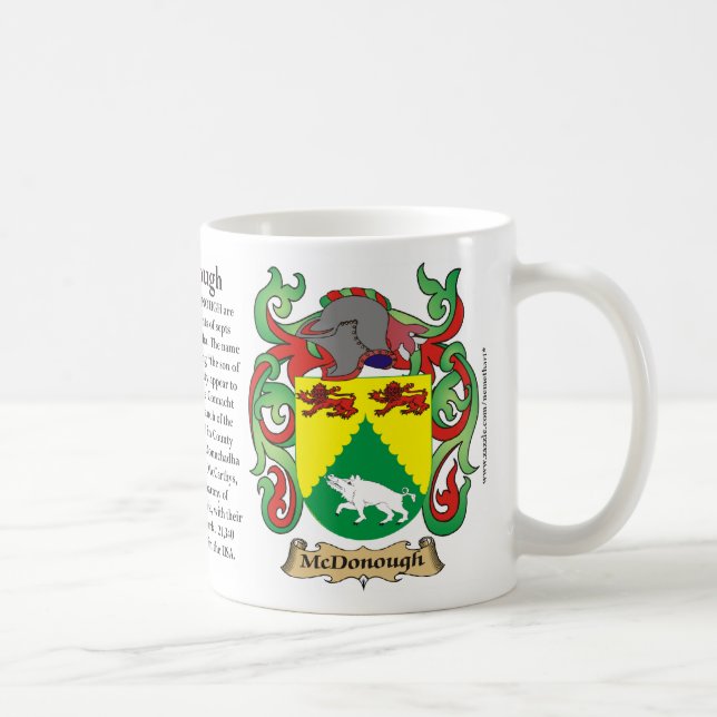 McDonough, the Origin, the Meaning and the Crest M Coffee Mug (Right)