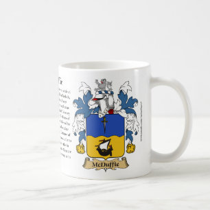 McDuffie, the Origin, the Meaning and the Crest Coffee Mug