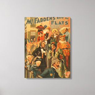 McFadden's row of flats new edition Theatre Canvas Print