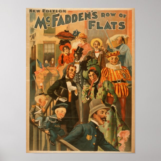 McFadden's row of flats new edition Theatre Poster (Front)