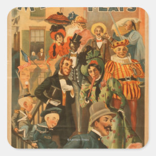 McFadden's row of flats new edition Theatre Square Sticker