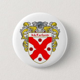 McFarland Coat of Arms (Mantled) 6 Cm Round Badge