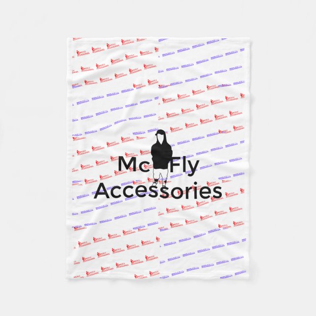 McFly Accessories Print Fleece Blanket (Front)