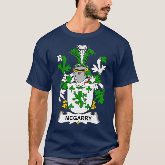 McGarry Coat of Arms  Family Crest T-Shirt (Front)