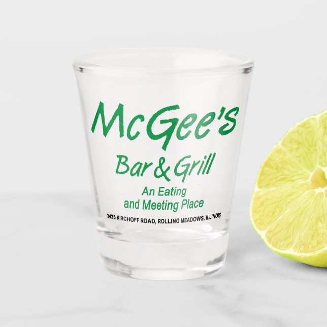 McGee's Bar & Grill, Rolling Meadows, Illinois Shot Glass (Front)