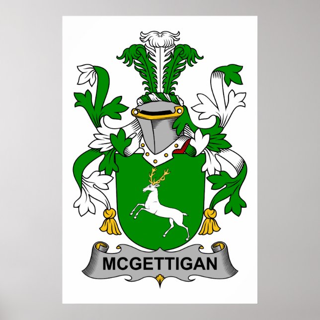 McGettigan Family Crest Poster (Front)