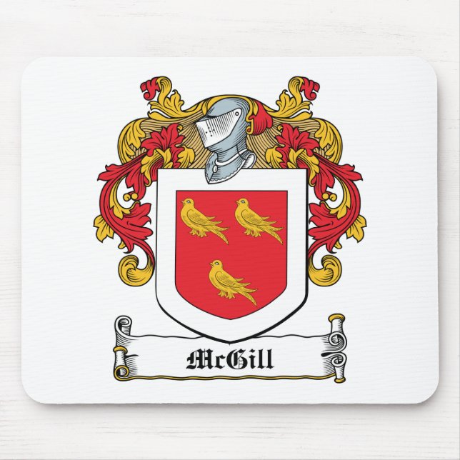 McGill Family Crest Mouse Mat (Front)