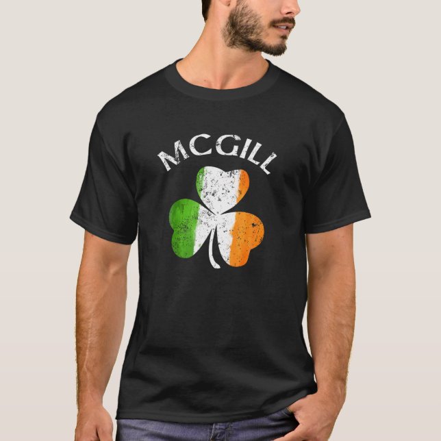 McGill Irish Family Name T Shirt (Front)