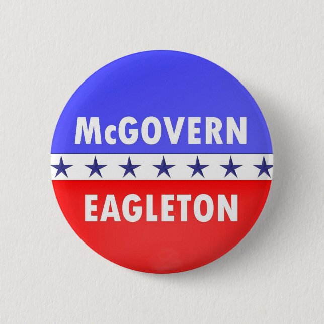 McGovern Eagleton 6 Cm Round Badge (Front)