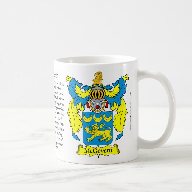 McGovern Family Coat of Arms Coffee Mug (Right)