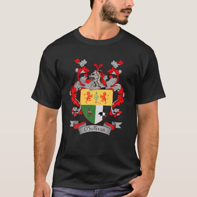 Mcgowan Coat Of Arms | Mcgowan Surname Family Cres T-Shirt (Front)