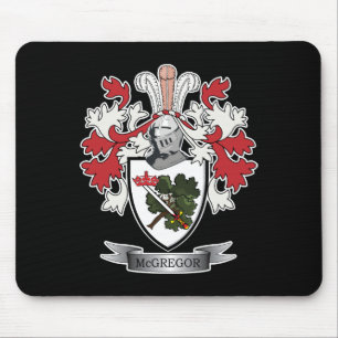 McGregor Family Crest Coat of Arms Mouse Mat
