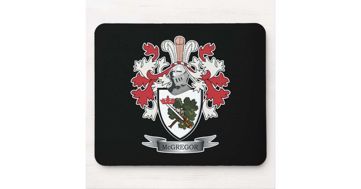 McGregor Family Crest Coat of Arms Mouse Mat | Zazzle.co.uk
